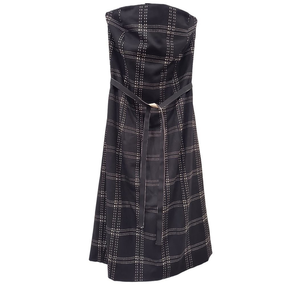 Milly of New York Women's Black Wool Cashmere Dress‎ Size 4 Reversable Belt